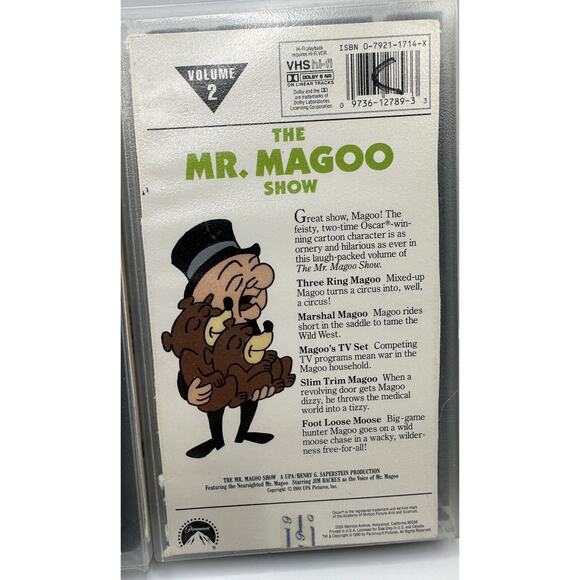 Mr. Magoo Show: Vol 1 2 3 4 6 1960 VHS Cartoon collection 5 tapes - Picture 5 of 7